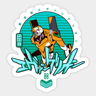 302 Eva Retro 00 Sticker